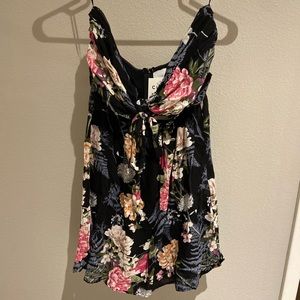 Skylar & Madison Tie Front Strapless Dress